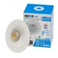 DLR2 Series 2 in. Retrofit LED Downlight with Baffle Trim in White, 3000K