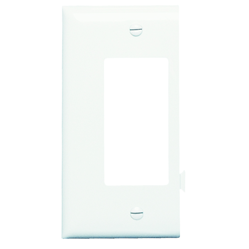 Sectional Wall Plate Semi-Jumbo Decorator End Section White