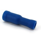 Fully Insulated Nylon Female Bullet Disconnects for Wire Range 16-14 , Blue