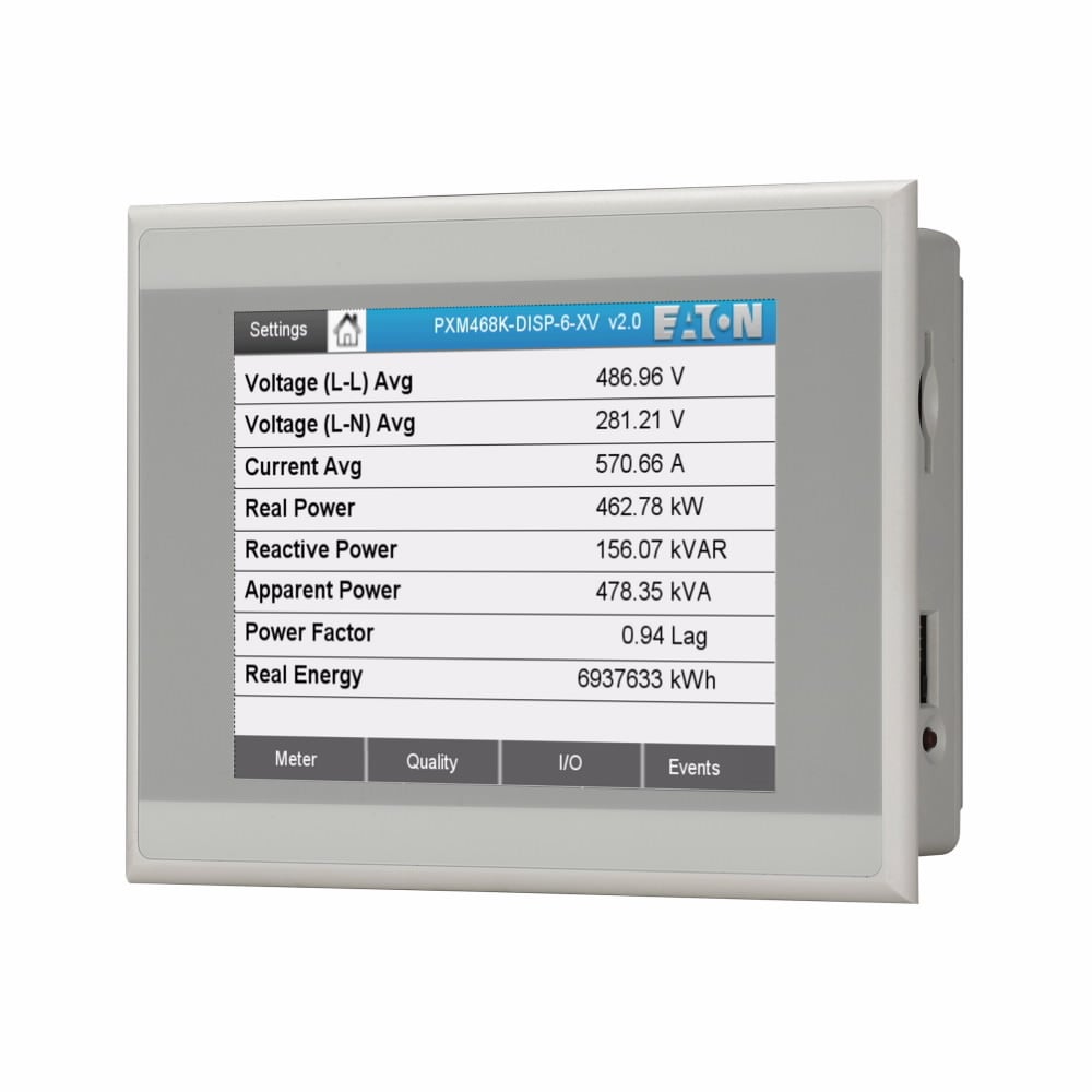 Eaton Power Xpert meter 468k display, Color touchscreen display f