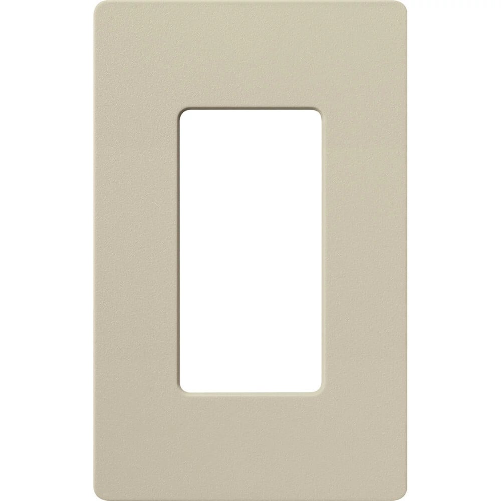 Claro Wallplate, Satin Finish, Single-gang in clay