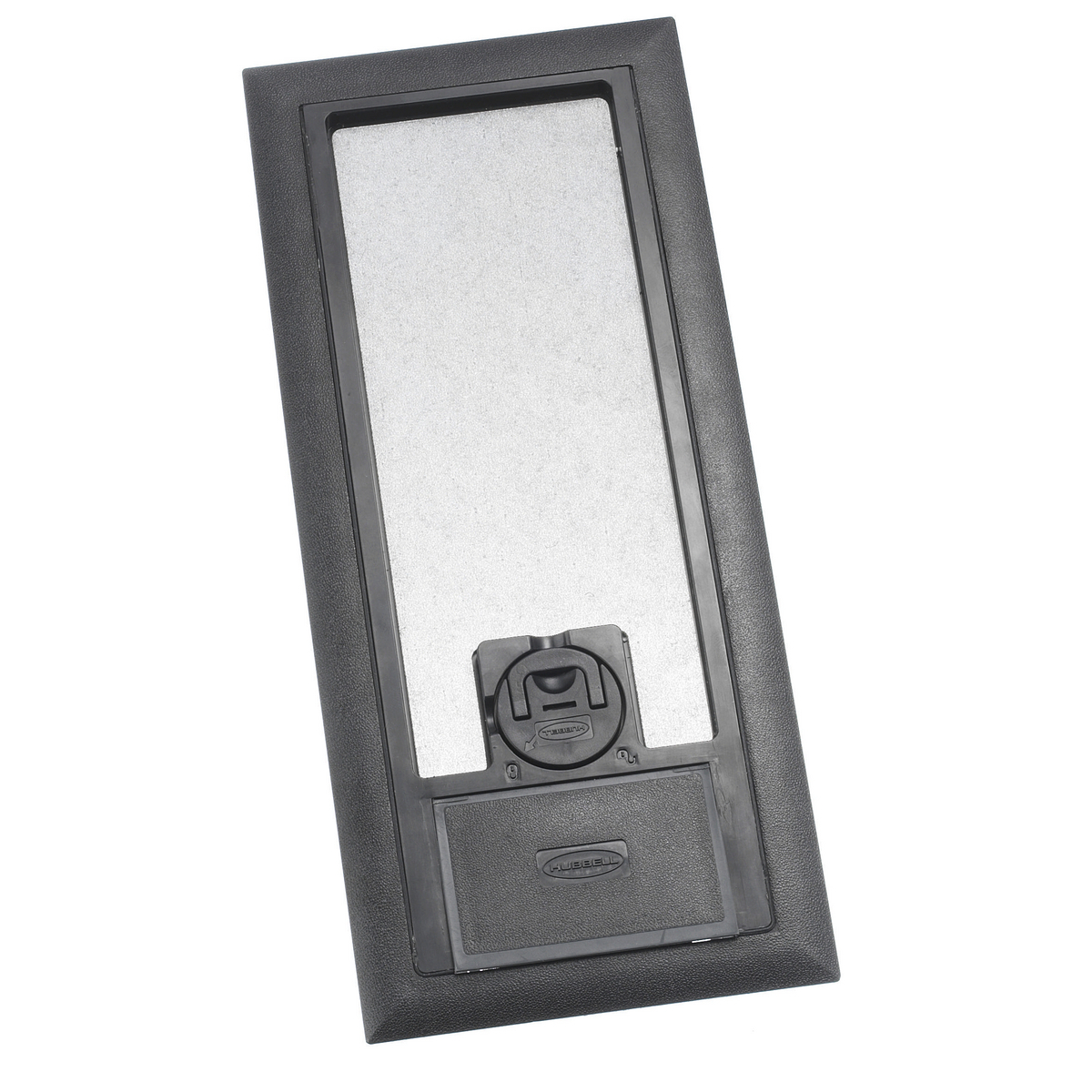 Floor and Wall Boxes, Concealed 3-Service Series, Floor Box Cover, Black