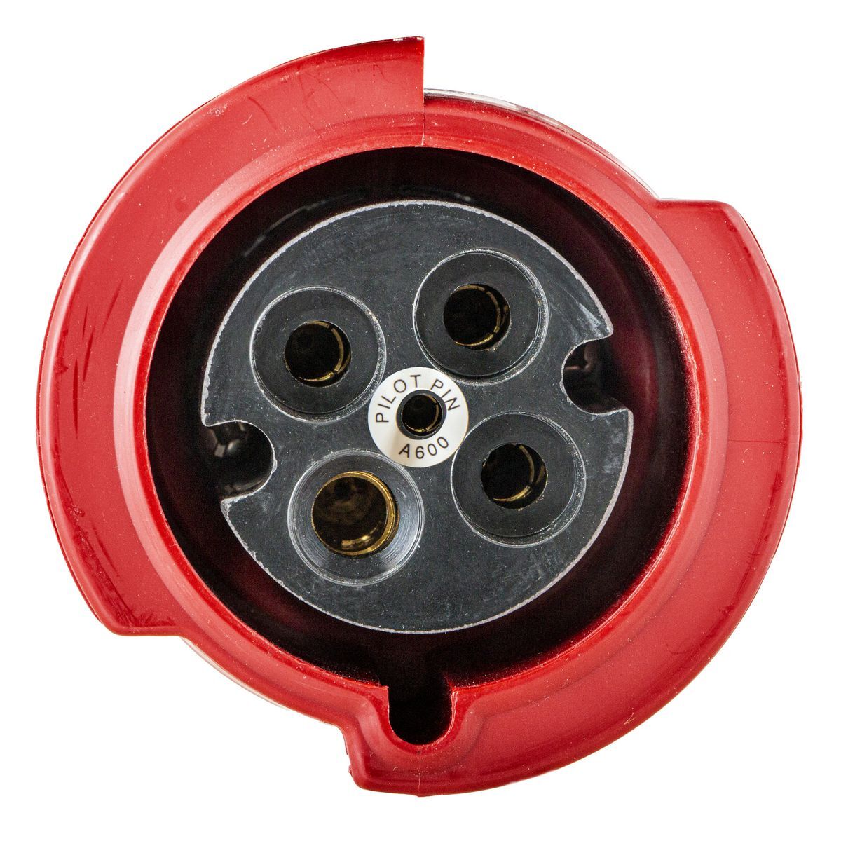 Heavy Duty Products, IEC Pin and Sleeve Devices, Industrial Grade, Female, Connector w/ Pilot Sleeve, 100 /125 A, 380-415 VAC, 3-Pole 4-Wire Wire Grounding, Terminal Screws, Red, 4X and IP69k