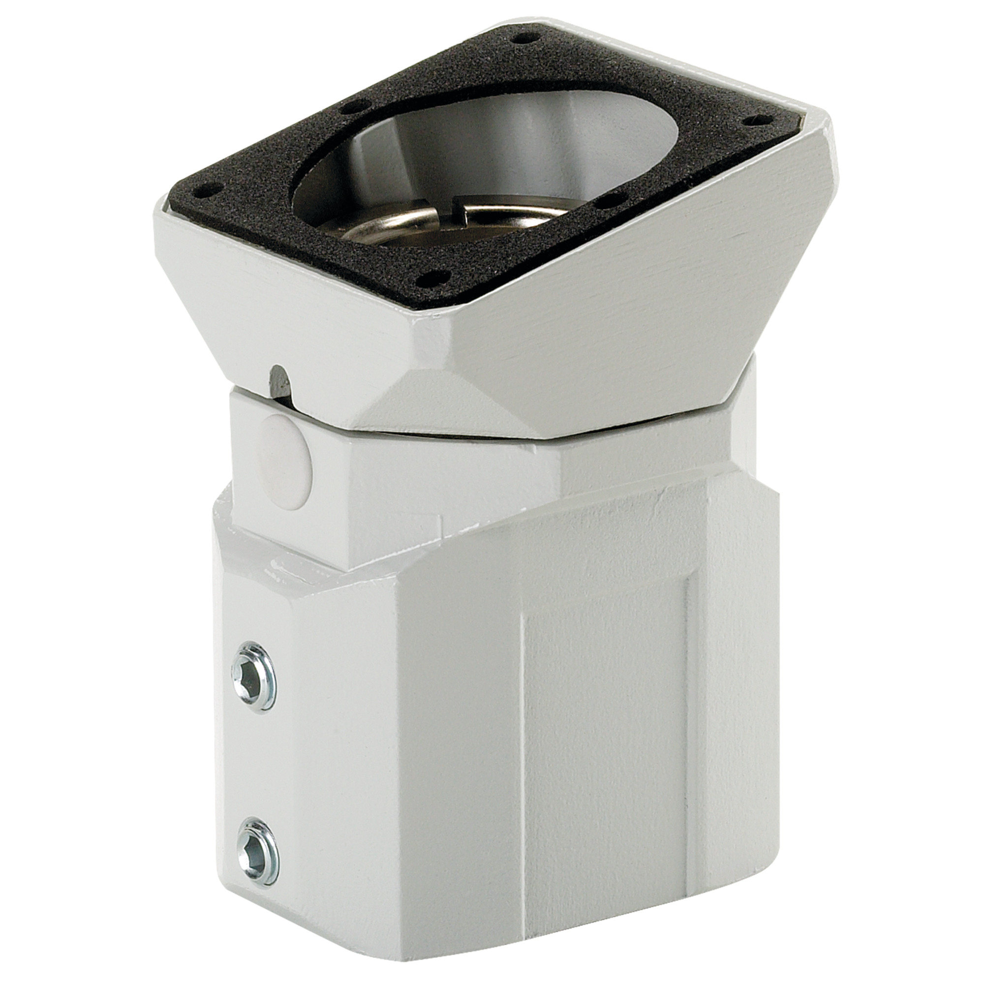 Compact Series 2 Flange Coupling 15-Degree, fits 45x60mm, Lt Gray, Aluminum