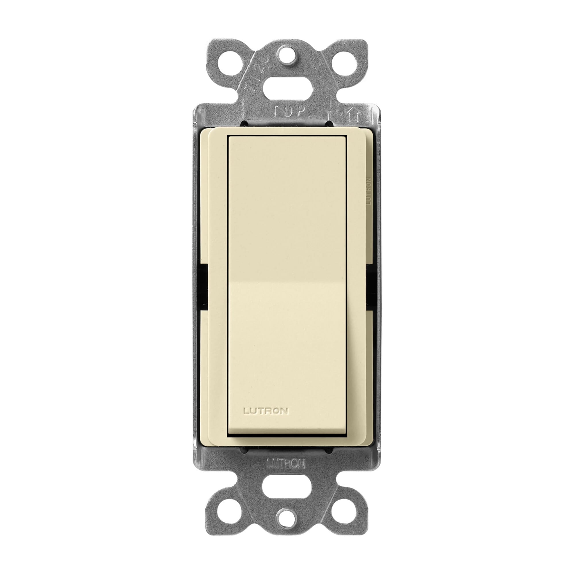 Lutron Claro 15 Amp, Single-Pole On/Off Rocker Switch, Sand