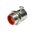 Set Screw Connector, Insulated and Concrete Tight, Conduit Size 2 Inches, Length 2.625 Inches, Material Zinc Plated Steel, For use with EMT Conduit