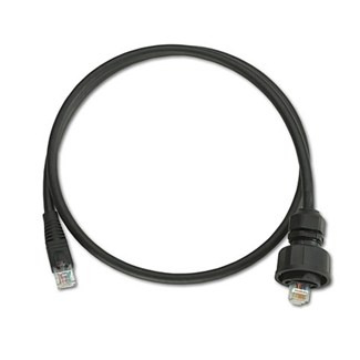 DuraPort Industrial Patch Cord, industrial plug-to-RJ45, 5 foot length, Cat 6, black.