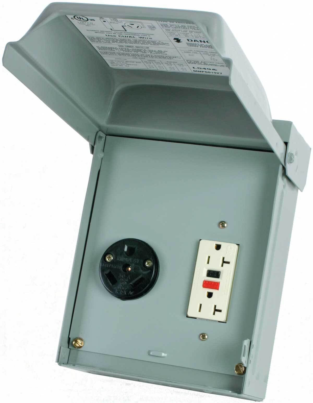 Midwest Electric?s Temporary Power and Power Outlets are a means of providing power required by various construction trades, residential sites, and mobile electrical applications.  Temporary Power and Power Outlets offer one or more receptacles, with or without overcurrent protection, disconnecting, metering, and/or pedestal mounting functions, in a single enclosure of G-90 zinc-coated steel.  The NEMA 3R rainproof enclosure is lockable and engineered to provide maximum protection against weather, vandalism, and normal field use.