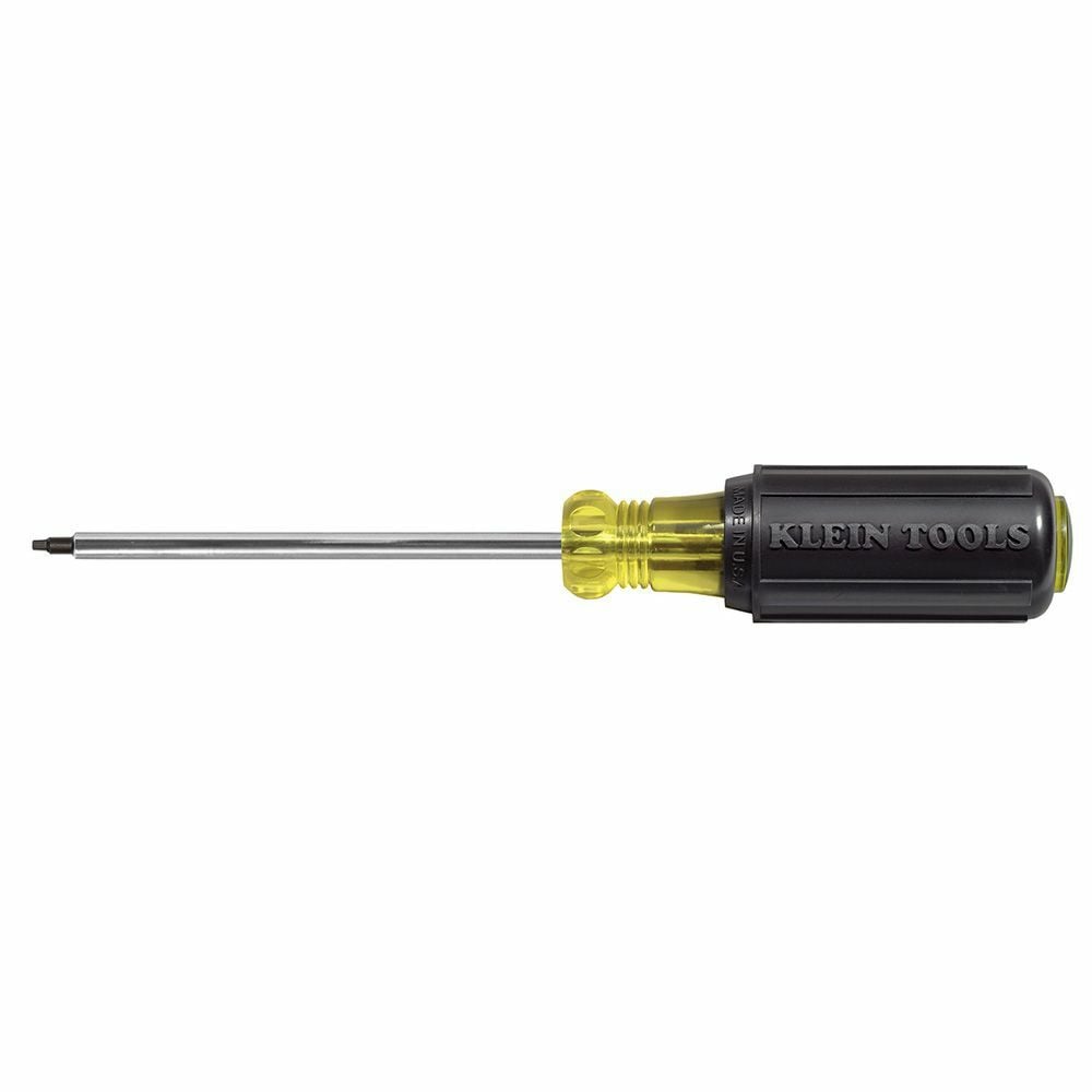 #2 Square Screwdriver with 4-Inch Round Shank, Screwdriver works on most combination head receptacle, switch and panel screws