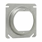Eaton Crouse-Hinds series Square Cover, 4", Steel, Raised 5/8", open with ears 2-3/4", 5.0 cubic inch capacity