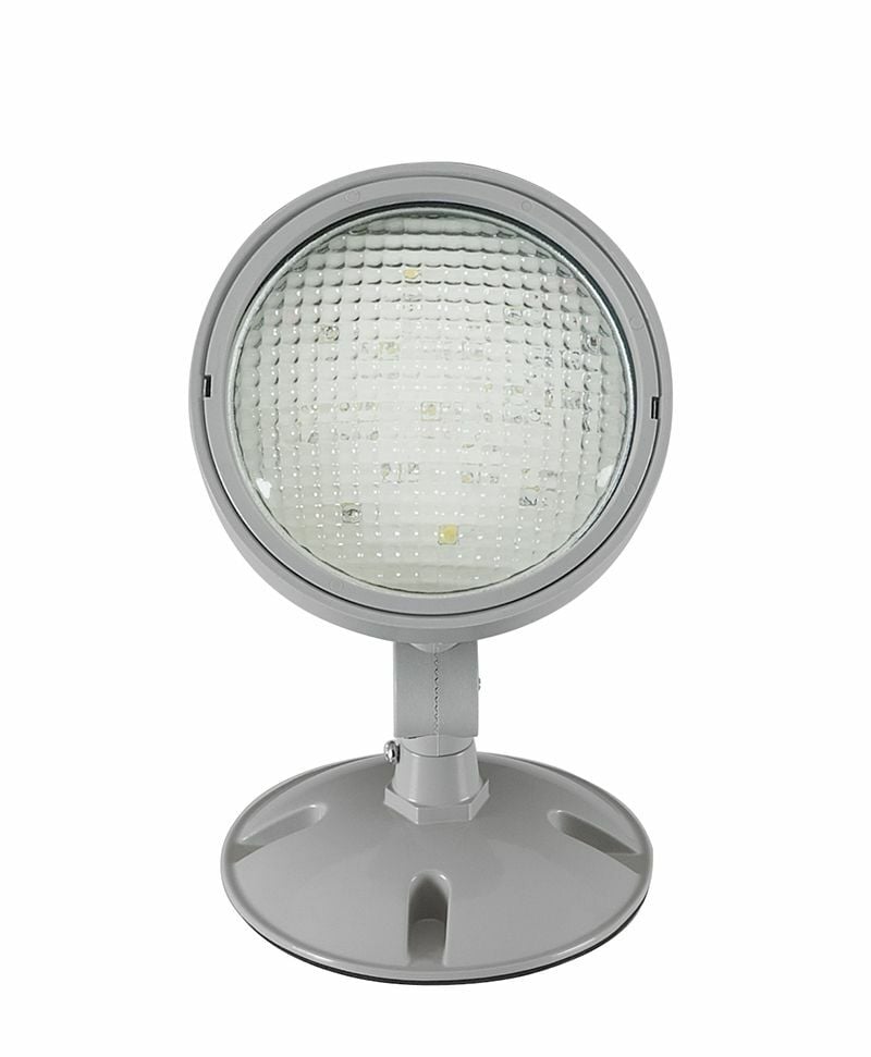 1 - 1W single remote LED Lamp Head, outdoor, grey