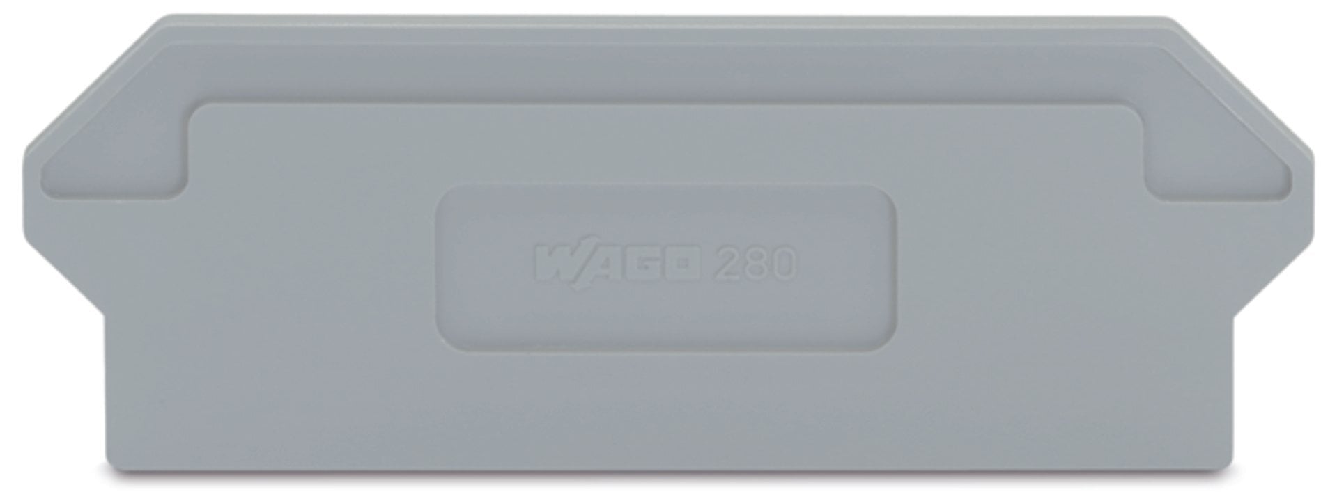 Separator plate; 2 mm thick; oversized; gray
