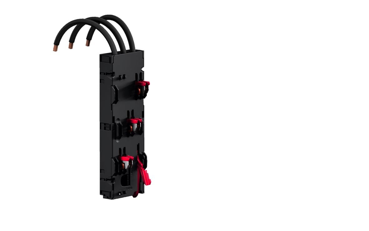 RX component adaptor 100 A AWG 2, 3-pole, W: 72 mm
