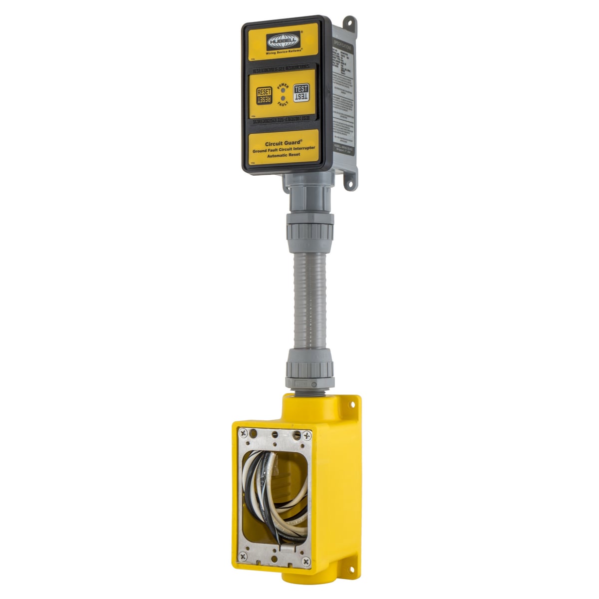 Watertight Devices, Receptacle, Duplex,GFCI, 120V AC