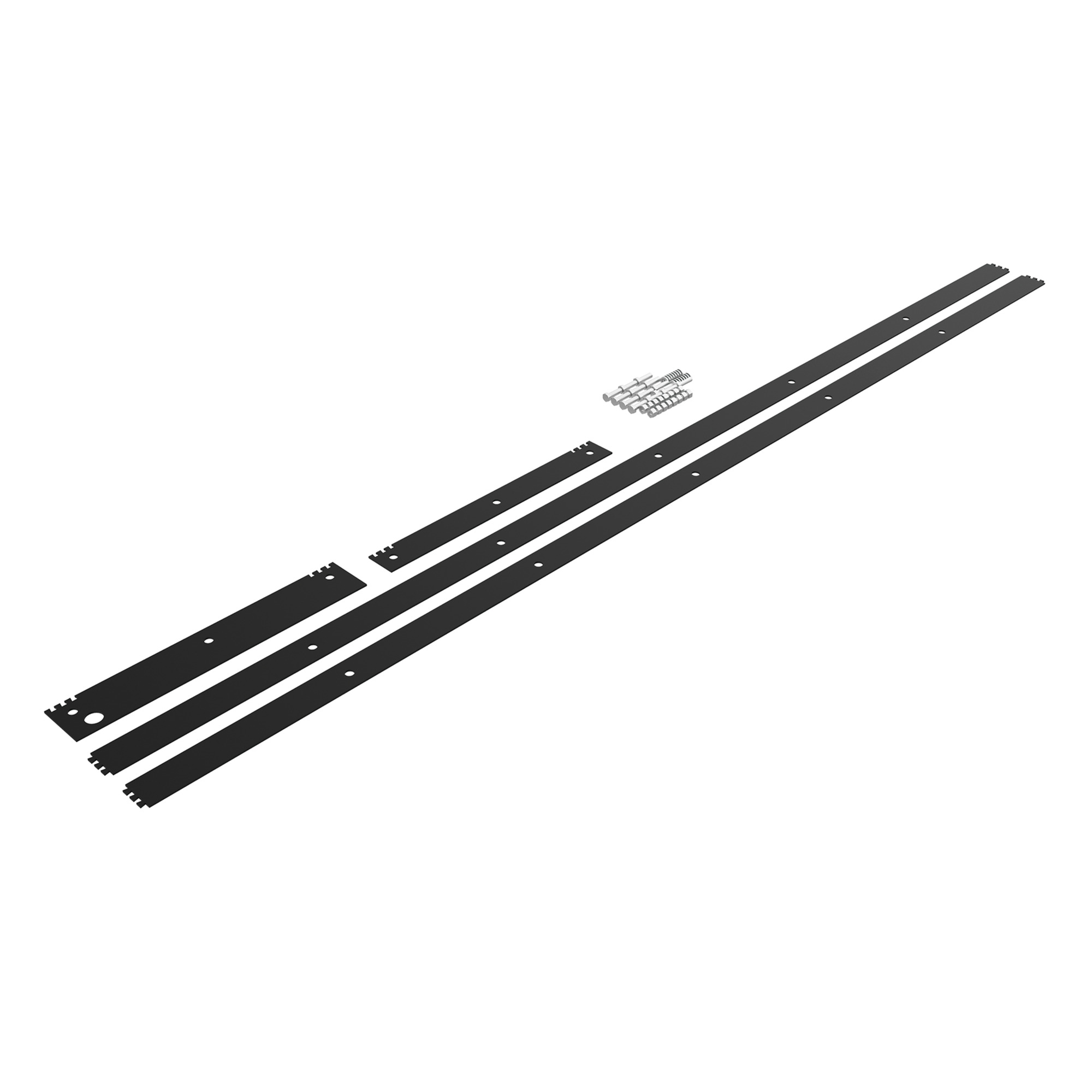 Gasket Kit for Baying AMOD Enclosures, 84.12x24.12, Black, Rubber
