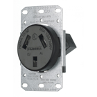 tradeSELECT Straight Blade Residential Grade, Single, 50A 125/250V, 3-Pole 3-Wire Non-Grounding, 10-50R, Flush Mount