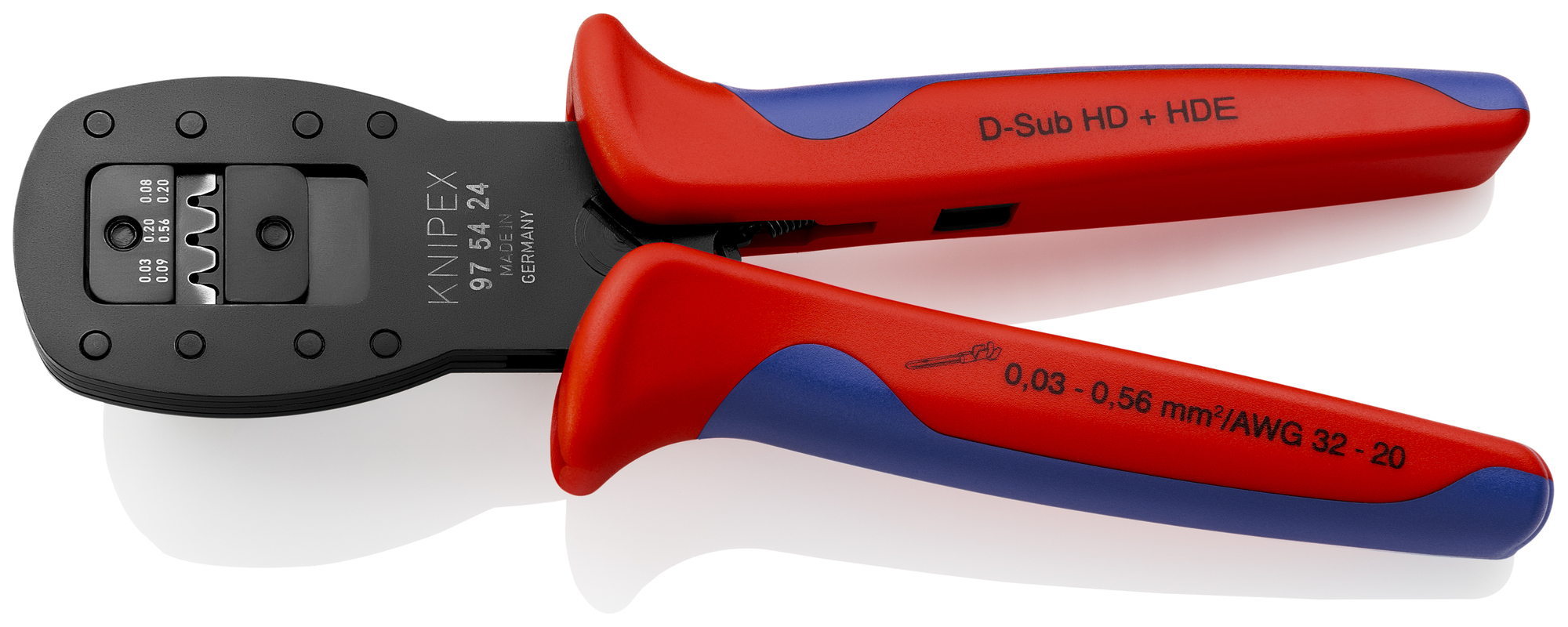 Crimping Pliers for Micro Plugs, 7 1/2 in., Multi-Component, F Crimp