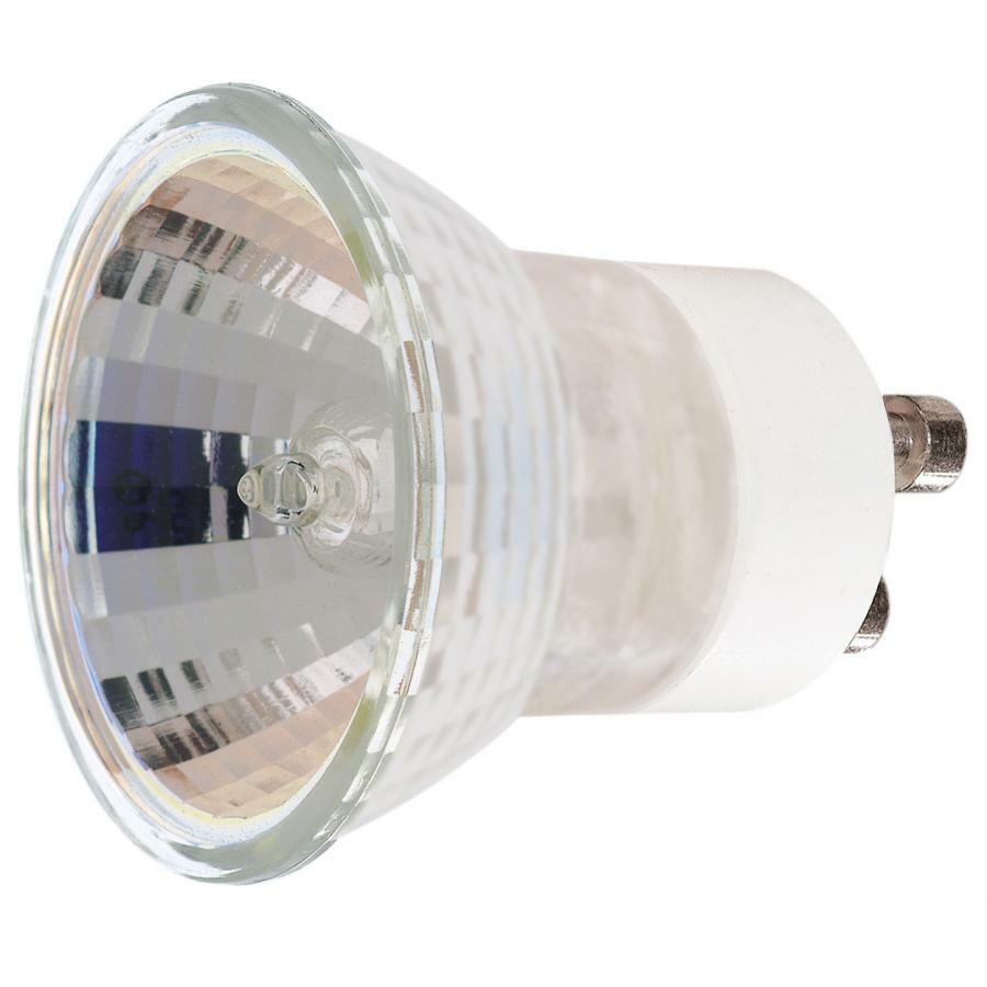 35 watt -  Halogen -  MR11 -  FTH -  1000 Average rated hours -  250 Lumens -  Sub Miniature 2 Pin GU10 base -  120 volts