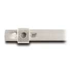 Dual-Lock Mini 304 Stainless Steel Cable Tie, Temperature Rating of 538 Celsius (1000 F), Length of 254mm (10 Inches), Width of 4.5mm (0.177 Inches), Thickness of 0.381mm (0.015 Inches), Tensile Strength Rating of 445 Newtons (100 Pounds)
