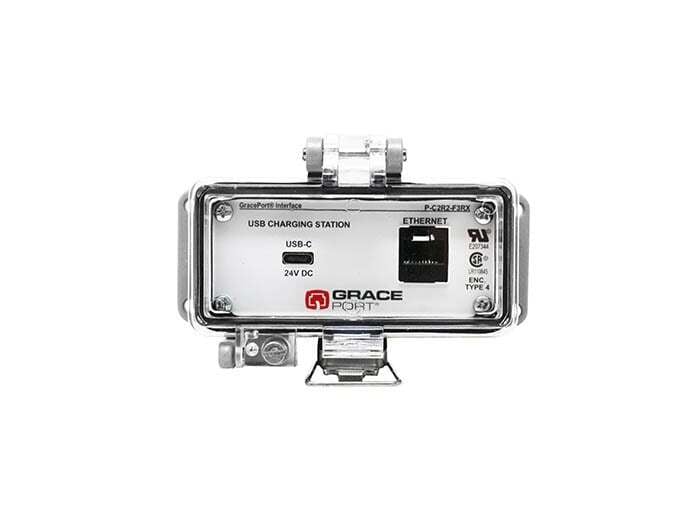 PANEL INTERFACE CONNECTOR WITH USB-C CHARGING ADAPTER, RJ45, PMH, UL TYPE 4, NO OUTLET