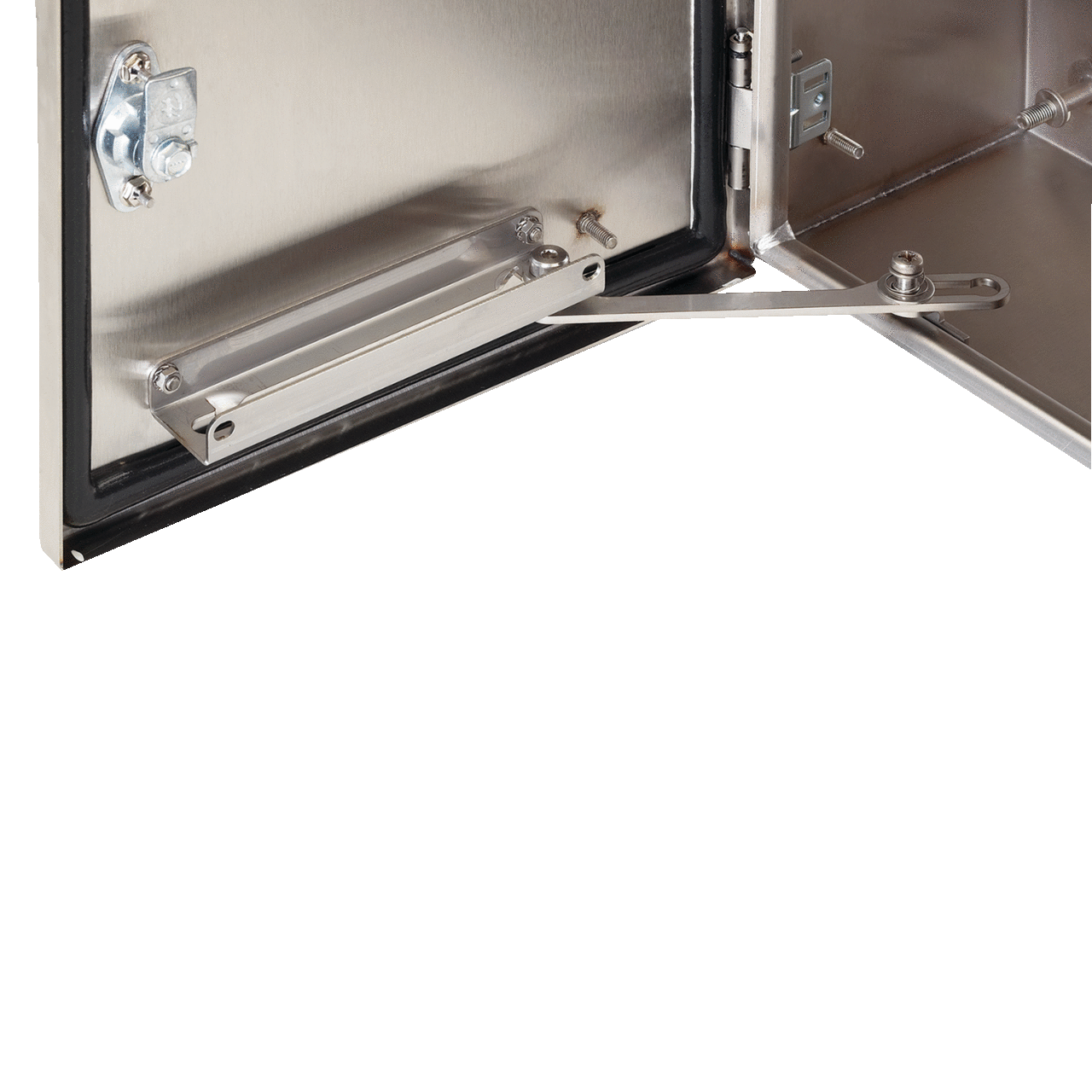 Door Stop Kit Stainless Steel for Wall-Mount Enclosures, SS Type 316