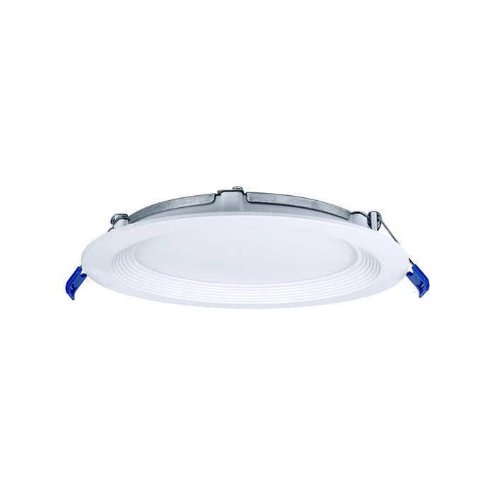 6-INCH ROUND BAFFLE SLIM DOWNLIGHT, 15W 1100 LUMENS, 5-CCT SELECTABLE, 120V TRIAC DIMMING, ETL LISTED, WET LOCATION, IC RATED, ENERGY STAR, CEC TITLE 24 JA8, AIR TIGHT CERTIFIED.