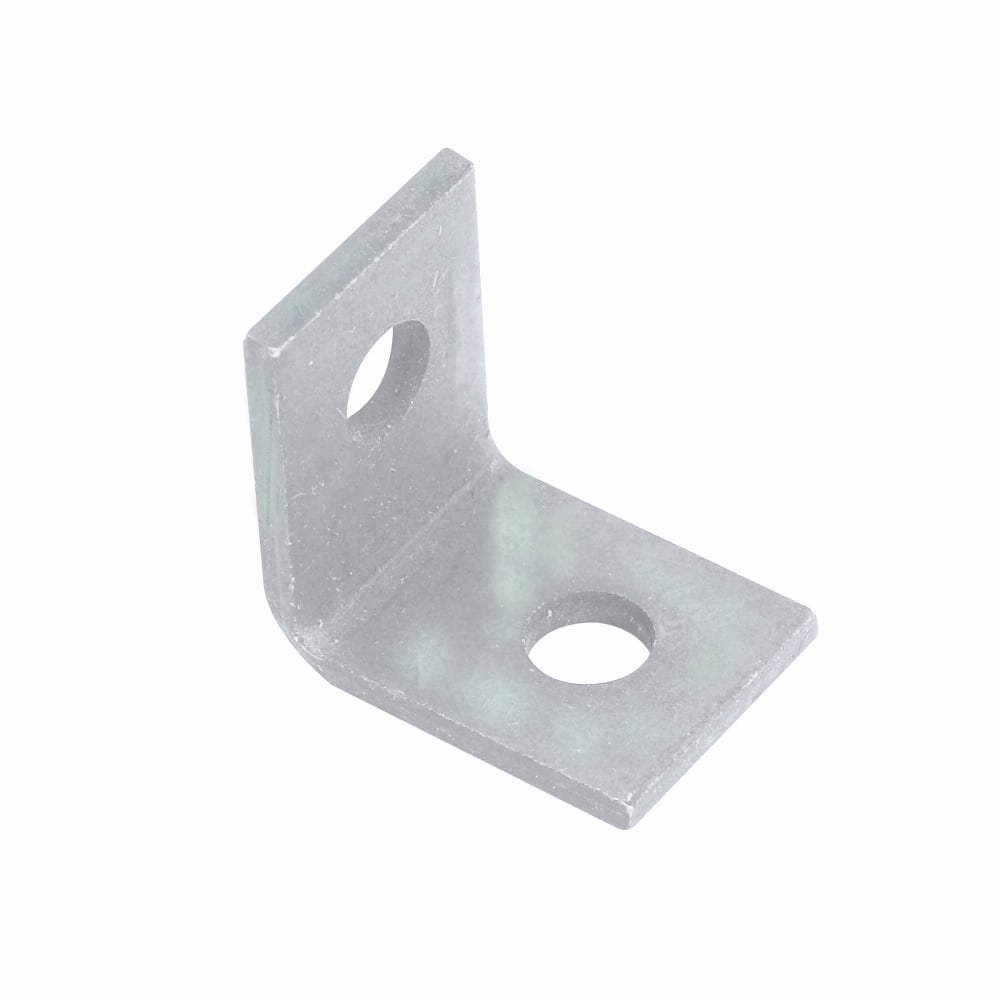 Eaton B-Line series all threaded rod and drop wire supports, Hangers, 1" Height, 1" Length, 1" Width, 0.032lbs, Components, 160 lbs load capacity, Angle bracket with .281" holes