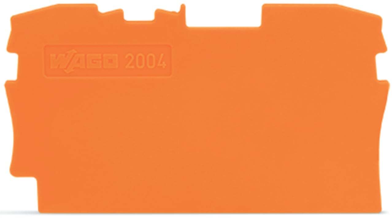 End and intermediate plate; 1 mm thick; orange