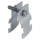 Clamp, Universal, 14 Gauge, Size 3/4 Inch, Pipe Outer Diameter .932 Inches - 1.050 Inches, Electro-Galvanized Steel, For use with Rigid or IMC Conduit, Pipe and Electrical Metal Tubing