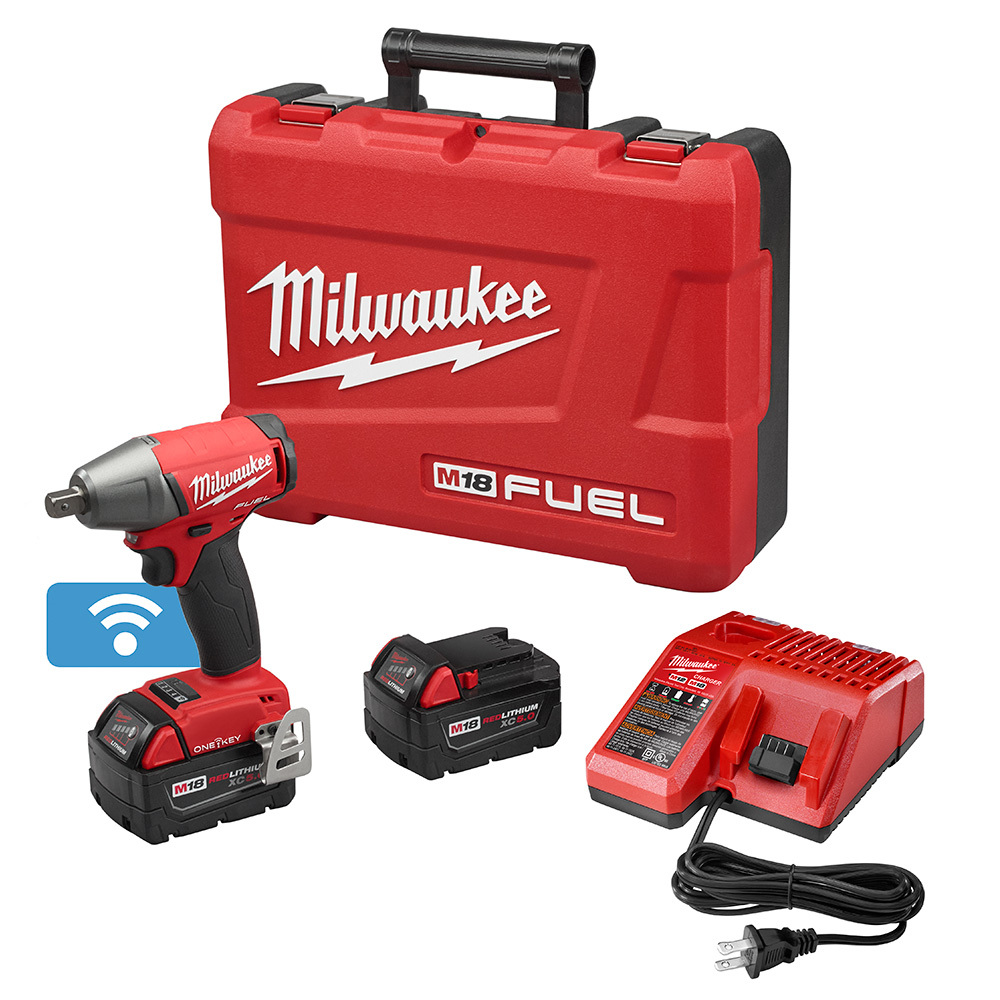 M18 FUEL 1/2 in. Compact Impact Wrench w/ Pin Detent with ONE-KEY Kit