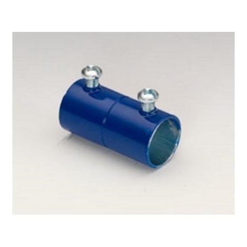 EMT Couplings, Color-Coded, Steel, Blue, Size 3/4"