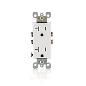 20 Amp, Tamper- Resistant, Decora Duplex Receptacle, Residential Grade, Brown