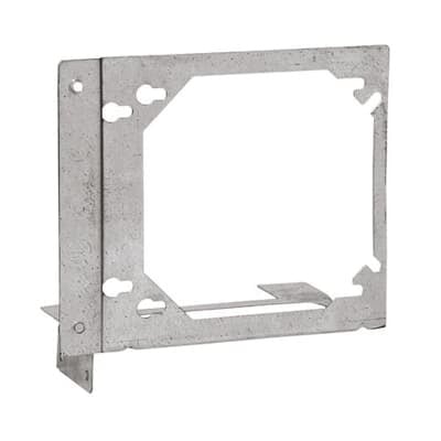 Mounting Bracket, Galvanized Finish, For 4 Inch and 4-11/16 Inch Outlet Boxes to 2-1/3 Inch, 3-5/8 Inch, 4 Inch, and 6 Inch Metal Studs