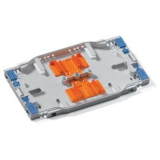 Injection Molded High Density Splice Tray, Heat Shrink Style (accepts standard sleeves), up to 24 Fiber Splicing