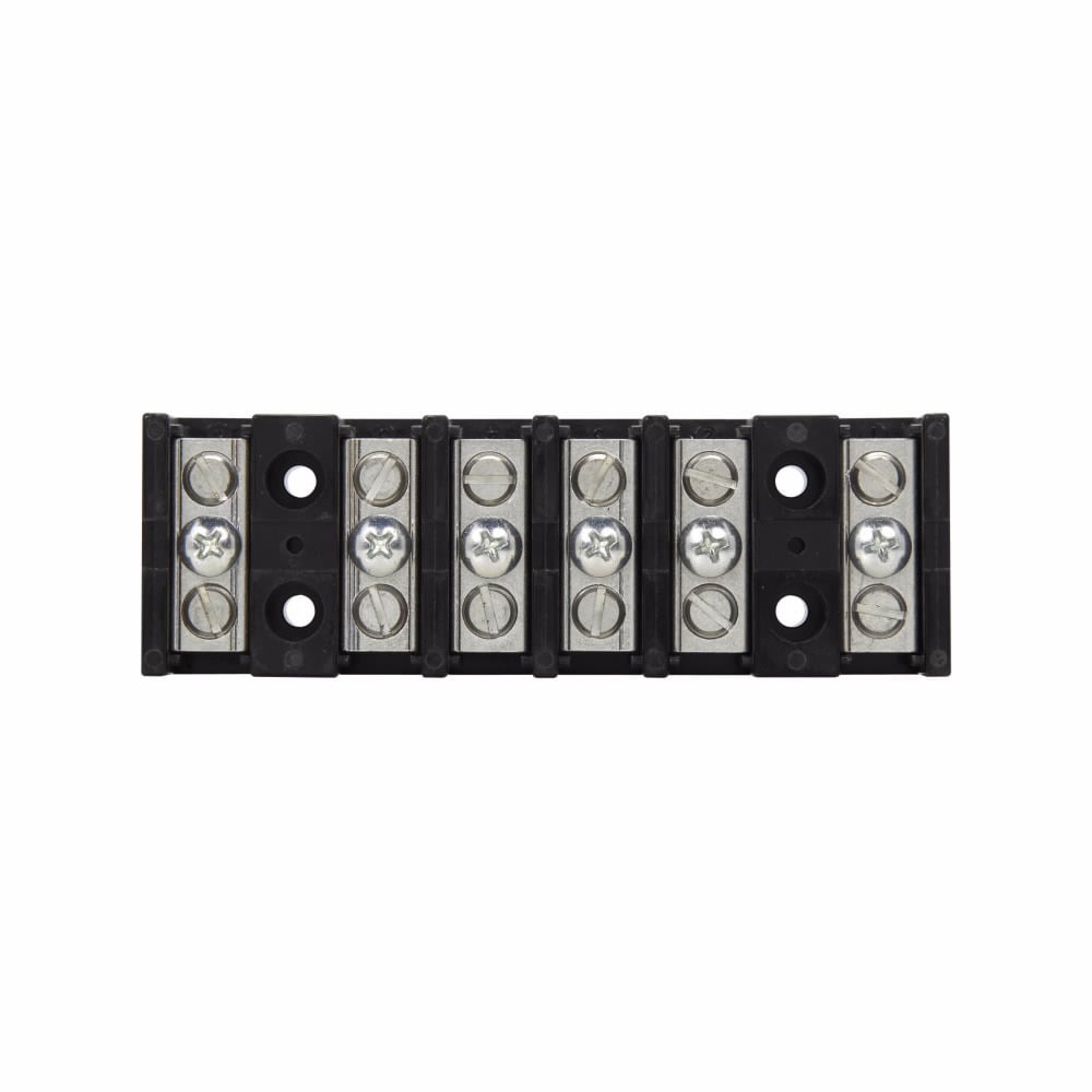 Eaton Bussmann series power terminal block, 600 Vac, 600 Vdc, 115A, Power terminal block, Six-pole, SCCR: 10 kA