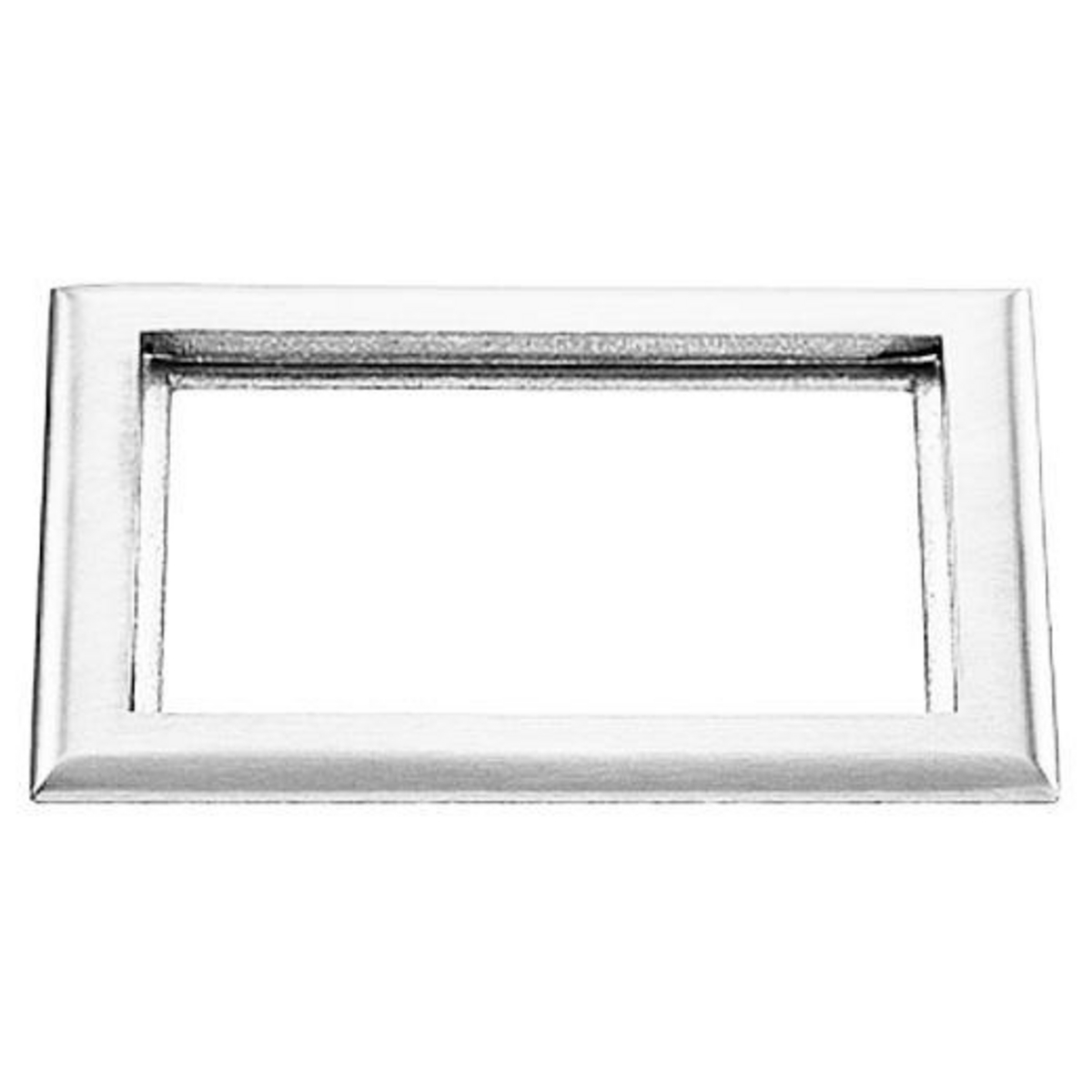 Flush Concrete Floor Box Series, 2-Gang Carpet Flange, Rectangular, 6.00" X 8.14", Clear Polycarbonate