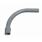 Schedule 40 Elbow, Size 4 Inches, Bend Radius 60 Inches, Bend Angle 90 Degrees, Material PVC, Belled End