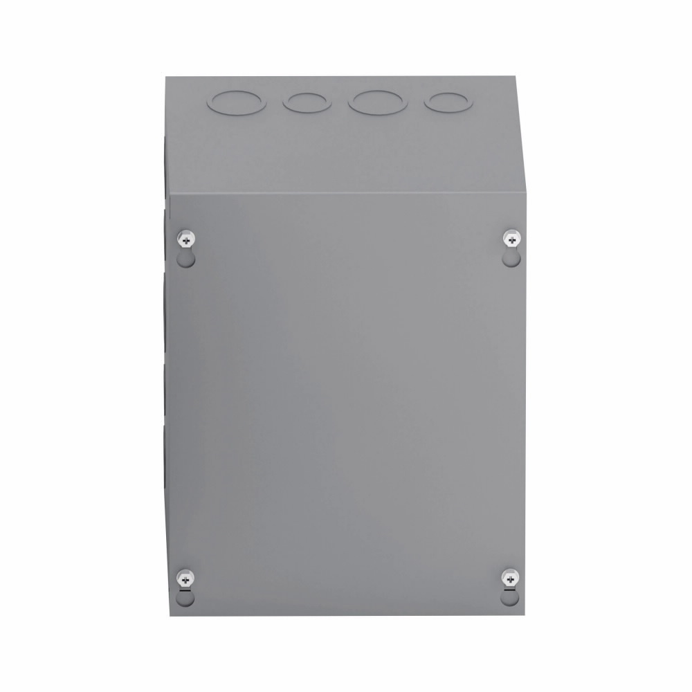 Type 1 junction boxes, 24" height, 12" length, 24" width, NEMA 1, Screw cover, SC enclosure, Surface mounted, Medium single door, 9 side knockouts,9 top-bottom knockouts, Thru holes, Carbon steel