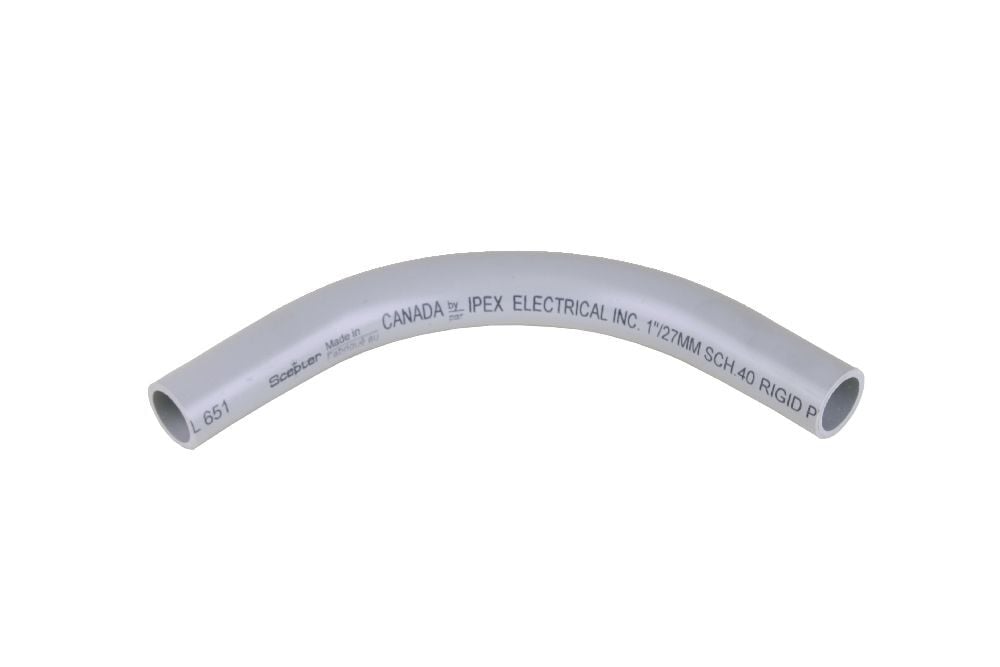 1"x90D PVC STD ELBOW SPxSP SCH40 SCEPTER/KRALOY