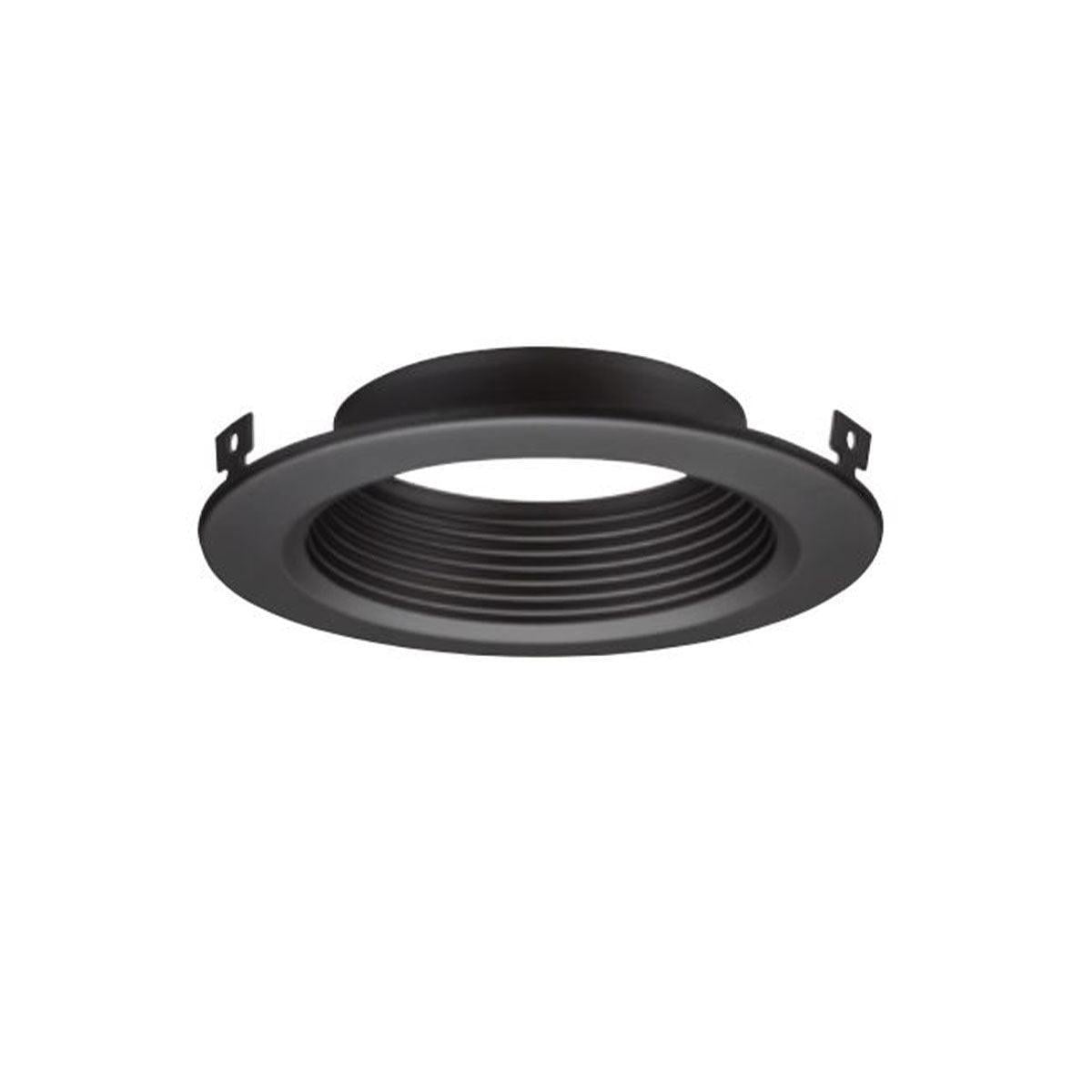 5/6 Inch Round Baffle Trim Matte Black Finish