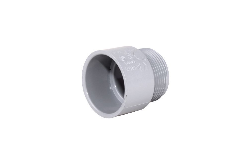 TA12 1 1/4" PVC TERMINAL ADPT KRALOY