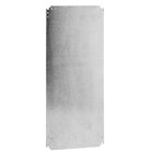Galvanized steel single door back plate, 15.4 Inches x 14.8 Inches