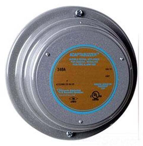 340A-G5 Heavy Duty Vibrating Buzzer, 24 V AC, 0.25 A, 80/70 dB Sound, Surface Mount, Gray