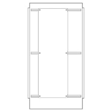 Eaton B-Line series free standing enclosure accessories, NEMA 12 rating, Side panel and center post, Free-standing enclosure accessories, Stainless panel