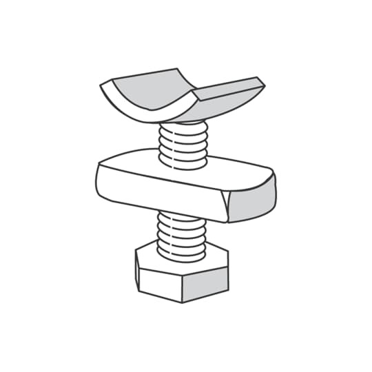 Bolt, Seismic Bracing, Bolt Diameter 1/2 Inch, Length 1-1/2 Inch, Steel