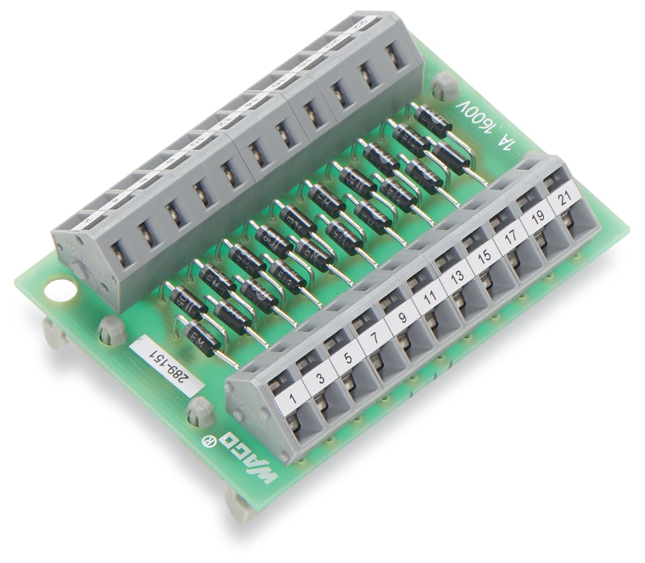 Component module with diode; 2,50 mm