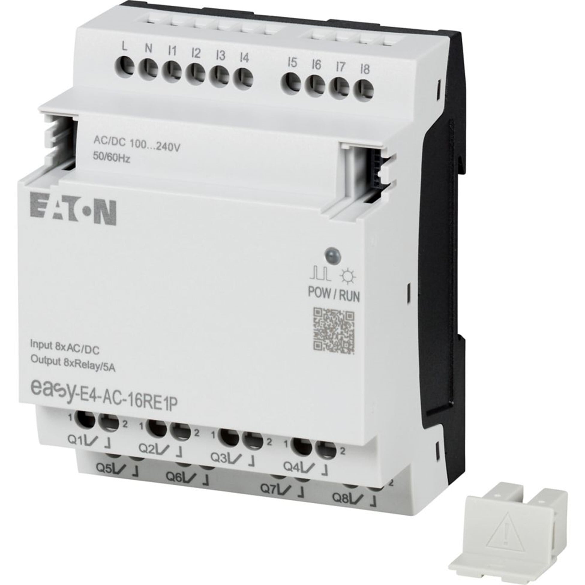Eaton Easy Nano Programmable Logic Controller, Easy E4 Nano PLC with AC Power supply, Basis device 12/24 V DC,24 V AC, Display, Keypad, Screw Terminal