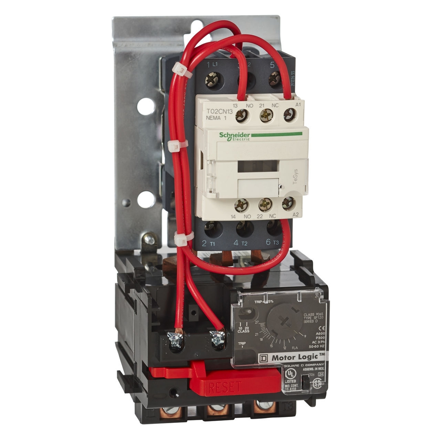 TeSys NEMA Sz 1 open starter, 3P, 120 VAC