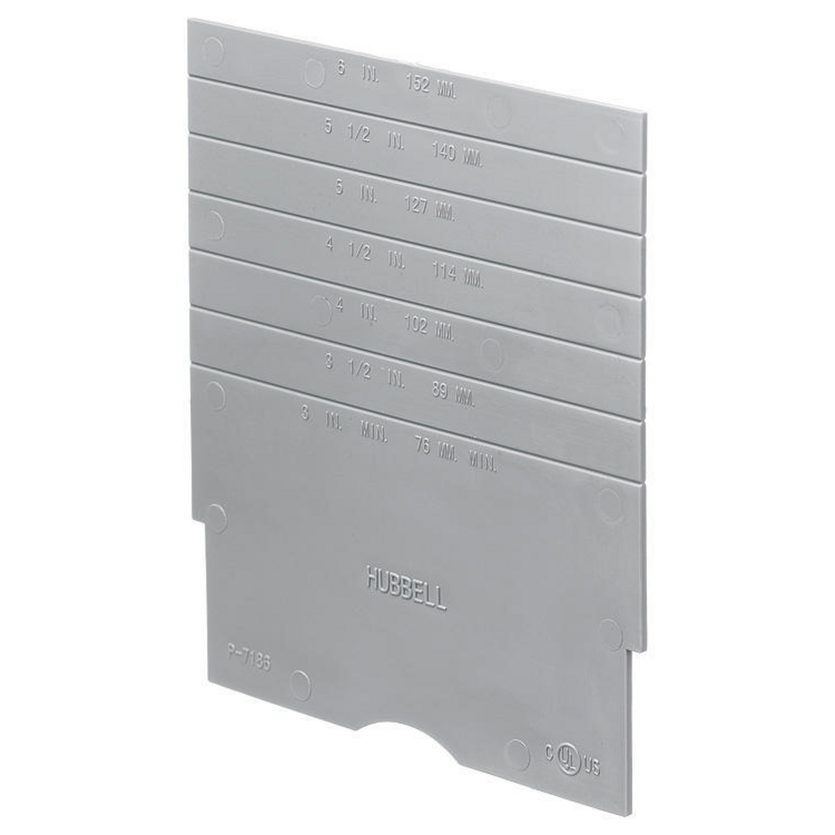 In-Floor Delivery Systems, SystemOne, Round Flush Floorboxes, Replacement Accessory, Side by Side Divider, Gray