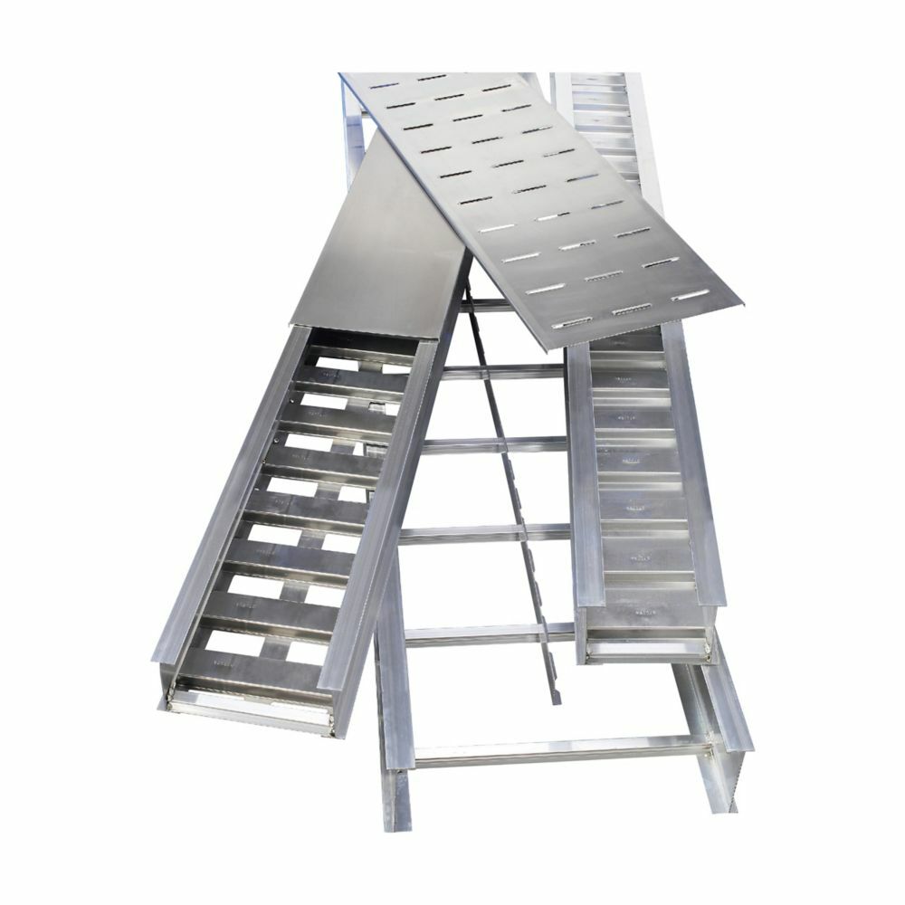 Eaton B-Line series straight section, 4.12" H x 144" W x 30" L, 6" Rung spacing, Aluminum